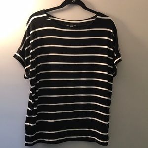 Cable and Gauge | black and white striped top